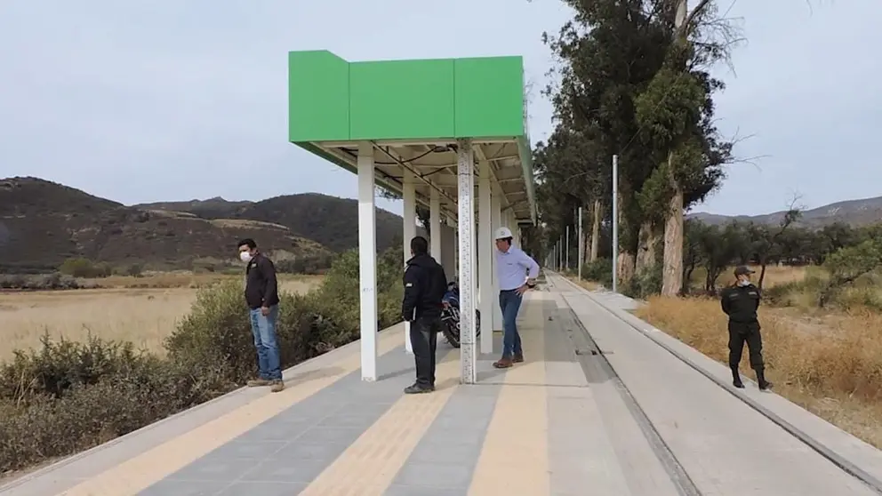 La inspecci&oacute;n de la L&iacute;nea Verde, este lunes.