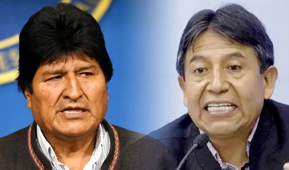 El exmandatario Evo Morales (i) y el vicepresidente David Choquehuanca. OPINI&Oacute;N