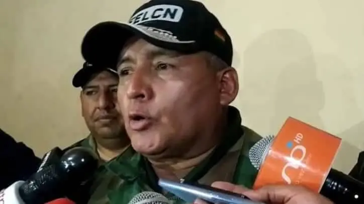 El jefe de la FELCN, Jos&eacute; Gregorio Illanes. ERBOL