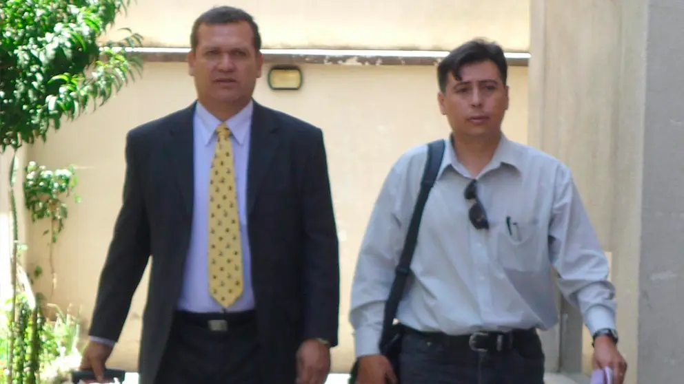 Luis Caballero (d) junto a David Paniagua, integrantes de Fabol. ARCHIVO