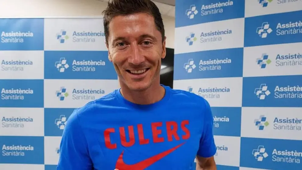 Robert Lewandowski, flamante fichaje del Barcelona. FC BARCELONA