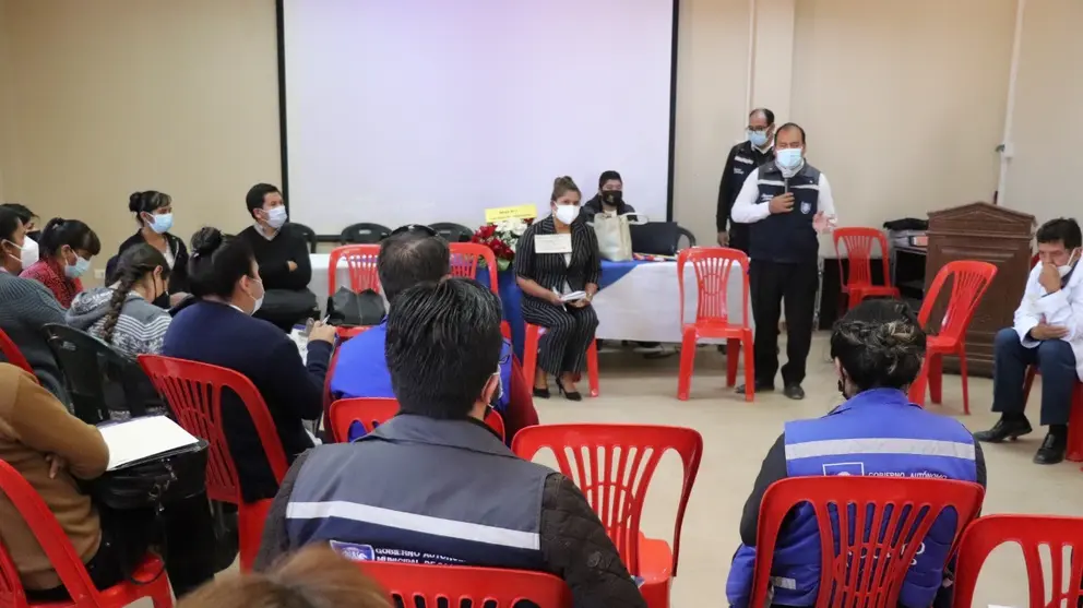 La Mesa de Salud en Sacaba, este 28 de julio. ALCALD&Iacute;A DE SACABA