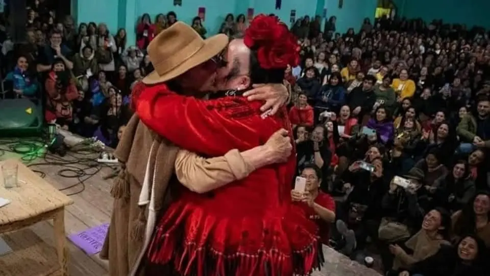 Mar&iacute;a Galindo y Silvia Rivera Cusicanqui, en el