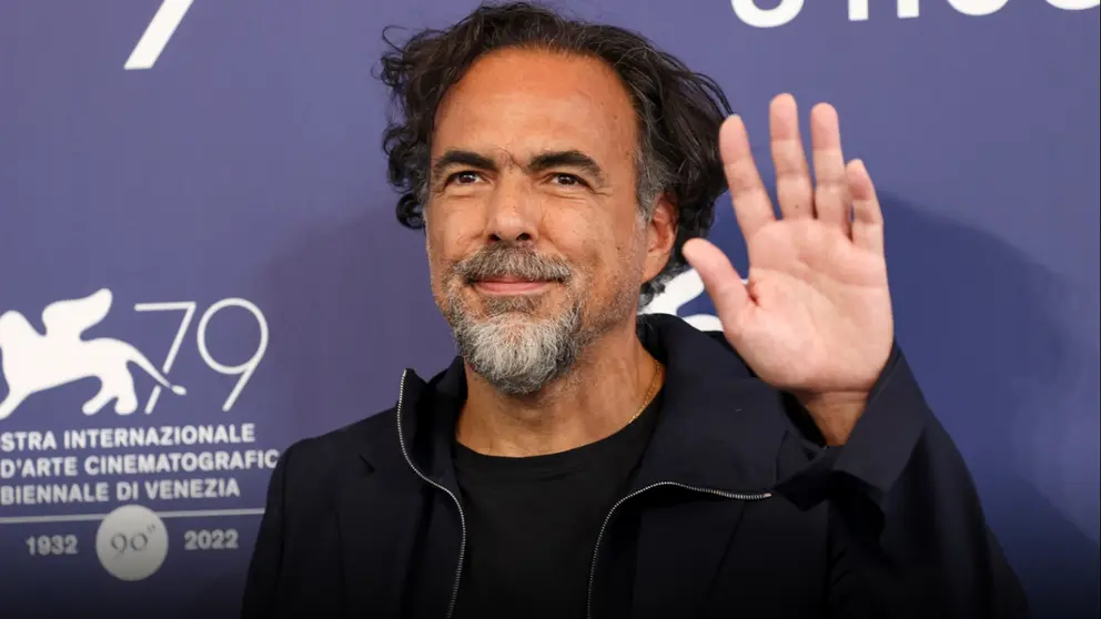 Alejandro Gonz&aacute;lez I&ntilde;&aacute;rritu durante la presentaci&oacute;n de "Bardo".            EFE