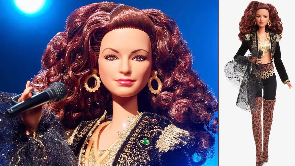 Fotografía cedida hoy por Mattel que muestra una muñeca Barbie en honor a la cantante cubano-estadounidense Gloria Estefan por su 65 cumpleaños. EFE