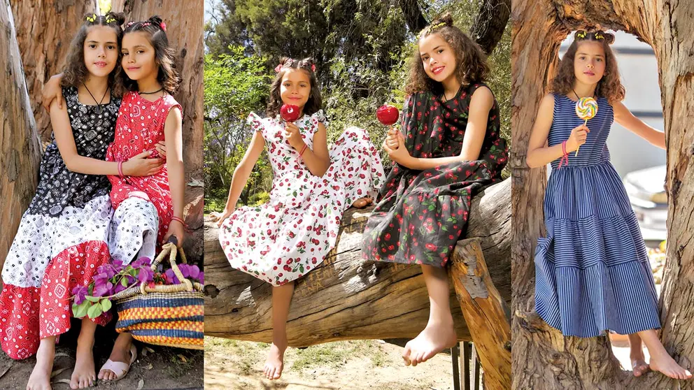Las dise&ntilde;adoras Paola y Chichina Sch&uuml;tt presentan su colecci&oacute;n "Caramelo de lim&oacute;n" dedicada a la moda infantil. DANILO BALDERRAMA