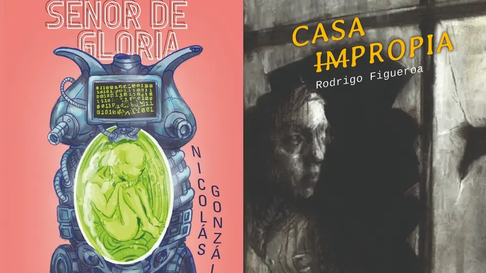 Las portadas de "Se&ntilde;or de Gloria" y "Casa impropia".      DENGUE/AUZA