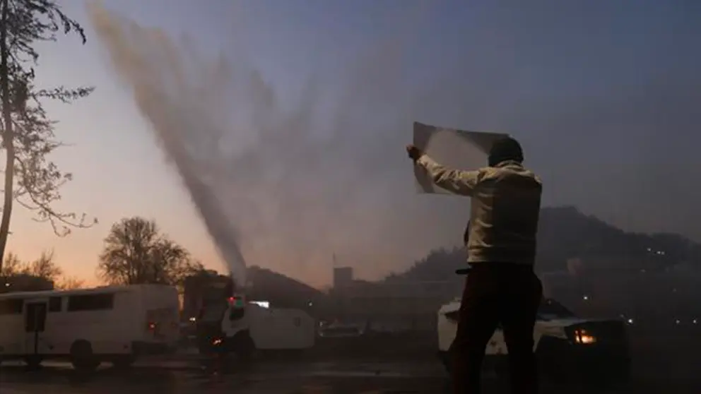 Sobre protestass en Chile. EFE
