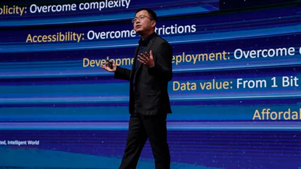 Sobre Huawei. EFE