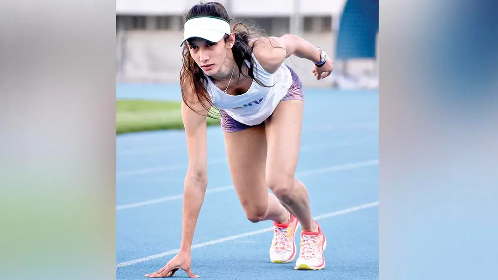 La cochabambina Leticia Arispe, en un entrenamiento en el F&eacute;lix Capriles. DICO SOL&Iacute;S