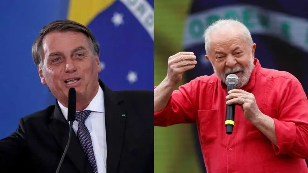 El actual mandatario de Brasil, Jair Bolsonaro, y el candidato presidencial Lula da Silva. SEMANA.COM