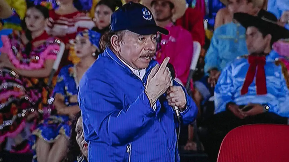 Fotograf&iacute;a de archivo en la que se registr&oacute; al presidente de Nicaragua, Daniel Ortega, en Managua (Nicaragua). EFE