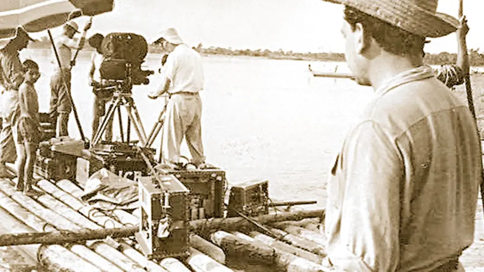El equipo de producci&oacute;n de Jorge Ruiz en el rodaje de una pel&iacute;cula. ICB