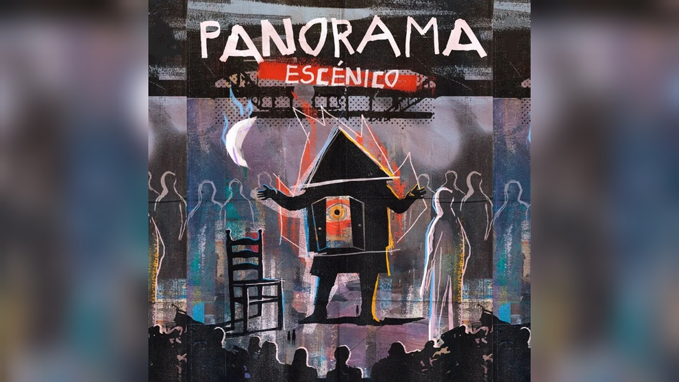 Arte gr&aacute;fico del festival Panorama Esc&eacute;nico