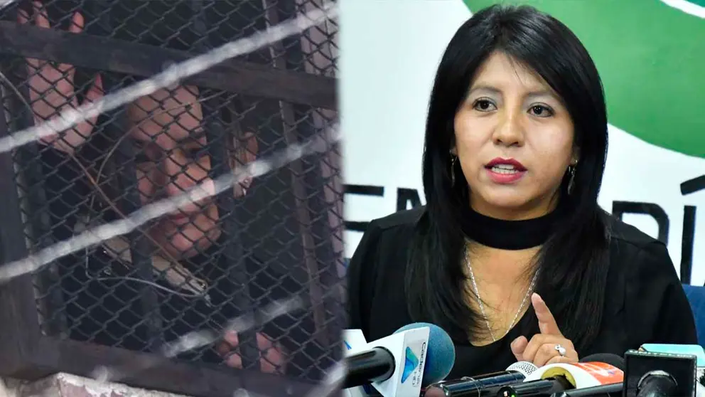 La expresidenta del Estado, Jeanine &Aacute;&ntilde;ez (i) la exdefensora del Pueblo, Nadia Cruz. ARCHIVO