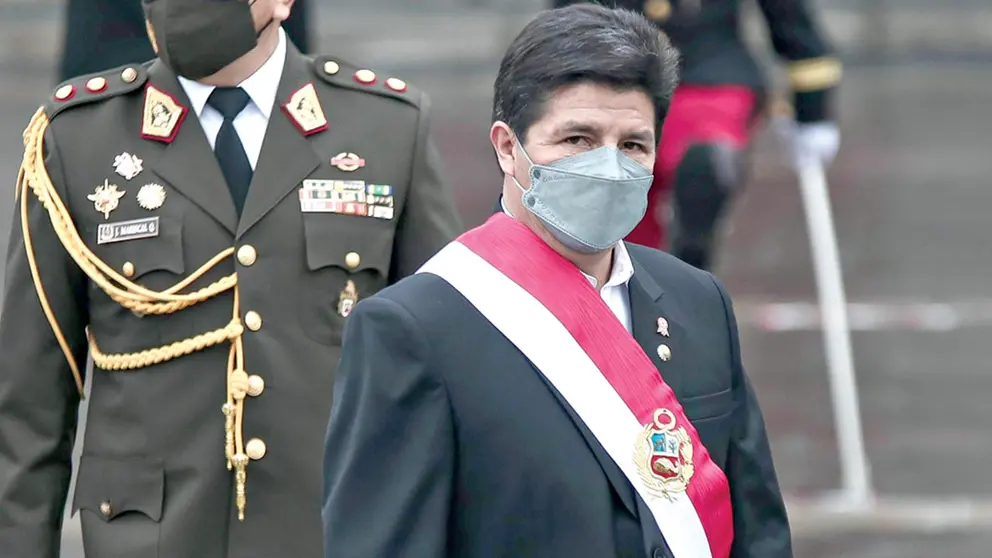 El presidente del Per&uacute;, Pedro Castillo, en una fotograf&iacute;a de archivo. EFE