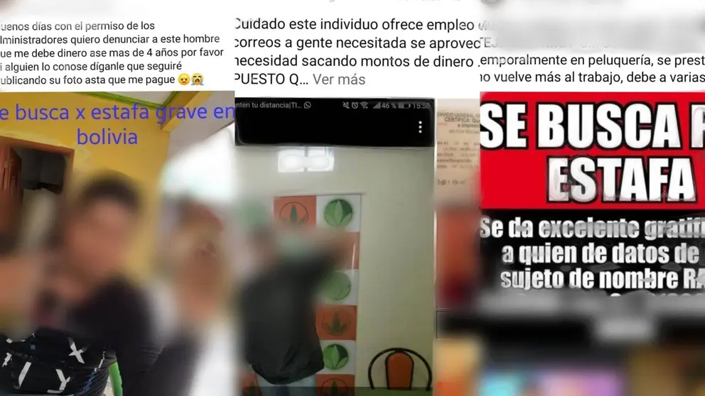 Algunas de las publicaciones en grupos donde las personas que se consideran v&iacute;ctimas denuncian a quienes no habr&iacute;an honrado tratos.