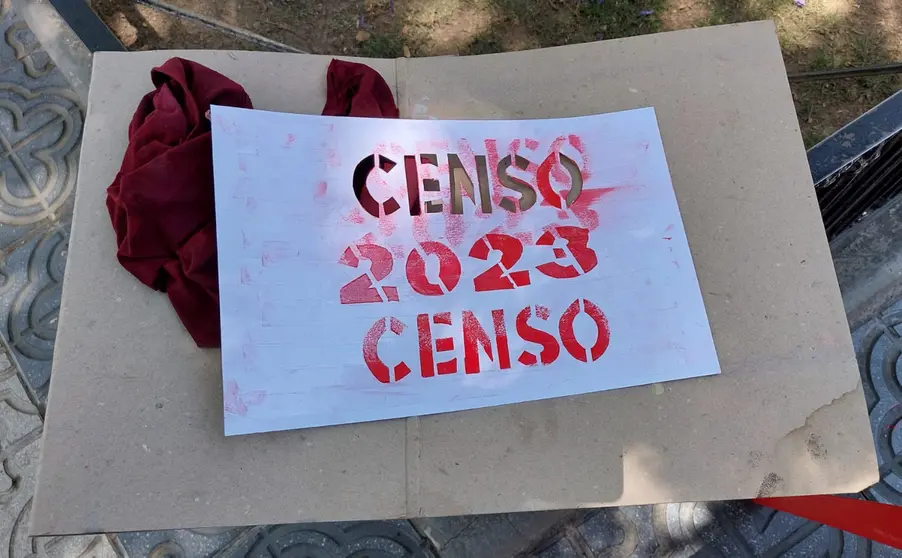 Serigraf&iacute;a para marcha en petici&oacute;n del Censo 2023
