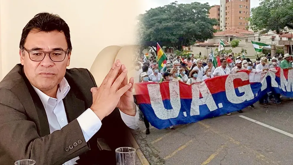 El diputado oficialista Jerges Mercado, quien refiri&oacute; que la UAGRM es "una de las peores del mundo".