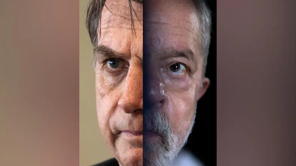 Combo de fotografías de archivo que muestra a los candidatos presidenciales brasileños Luiz Inácio Lula da Silva y Jair Bolsonaro. EFE