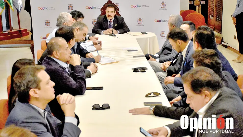 La reuni&oacute;n entre el Alcalde y los empresarios, este 24 de noviembre. NO&Eacute; PORTUGAL