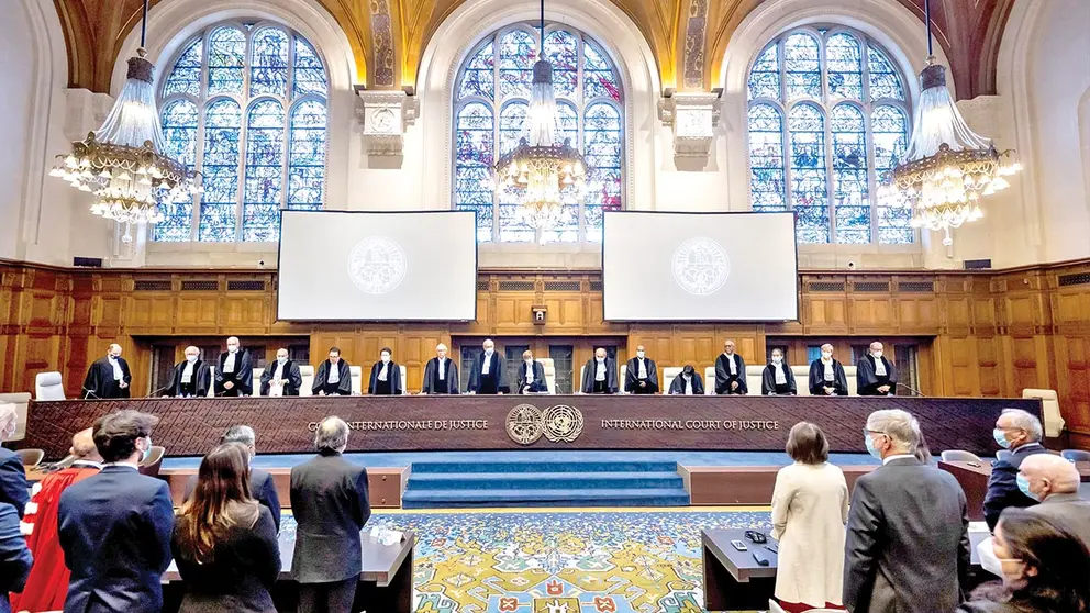 Representantes de Bolivia y Chile en la Corte Internacional de Justicia. CIJ