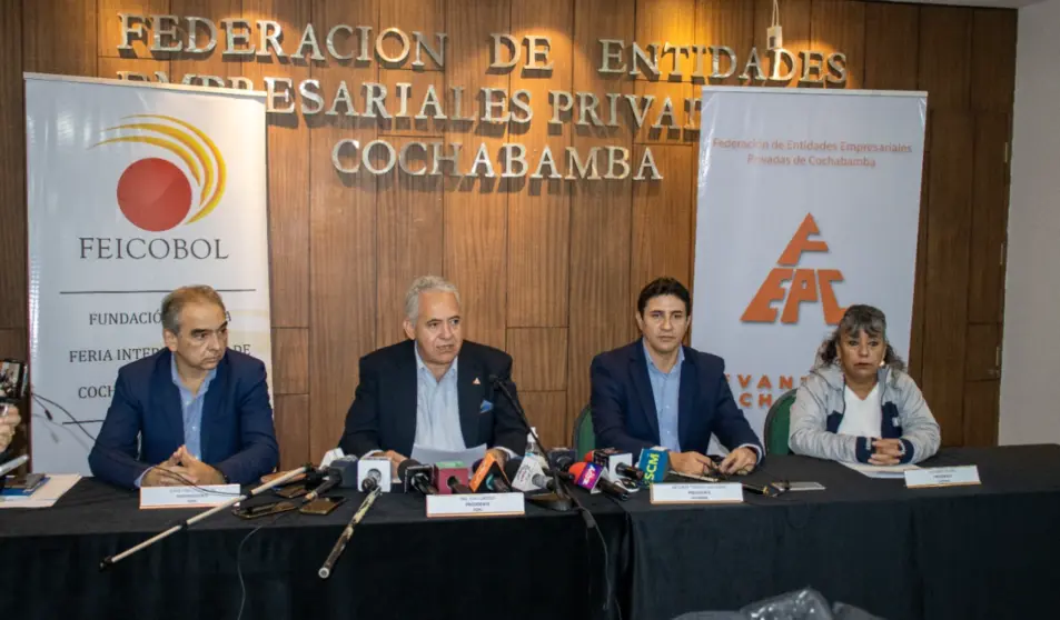 Miembros de la Federaci&oacute;n de Entidades Empresariales de Cochabamba (FEPC). FEPC