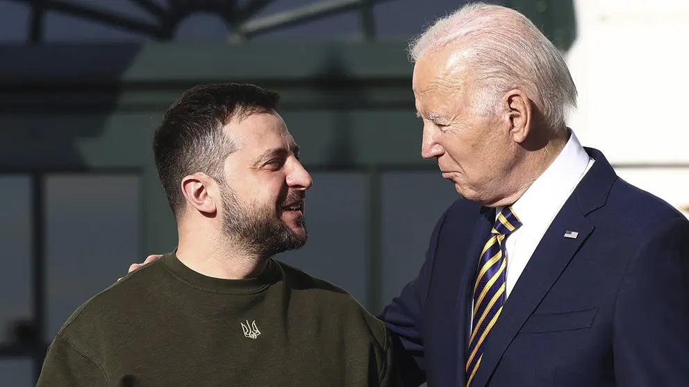 Biden y Zelenski. EFE