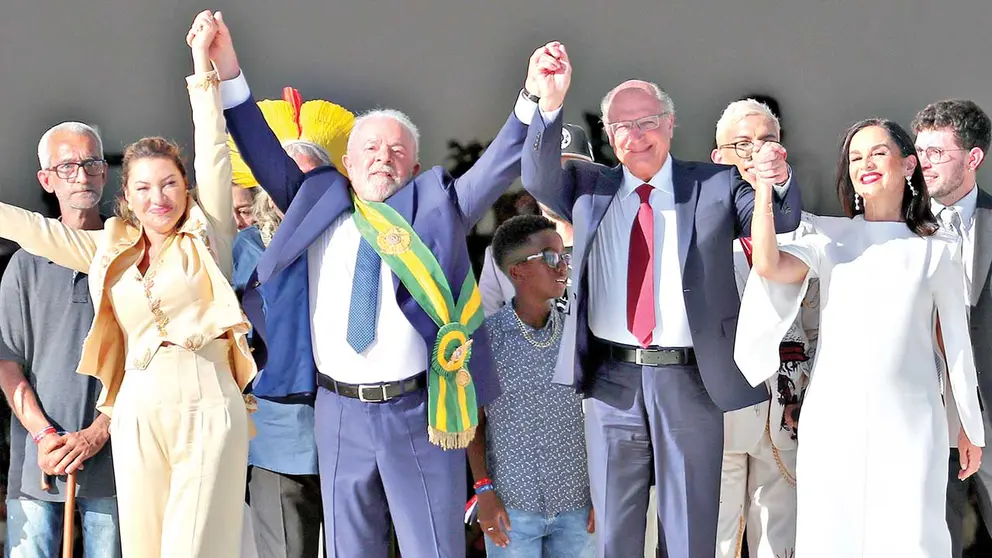 Lula da Silva, durante su posesión como presidente de Brasil. EFE
