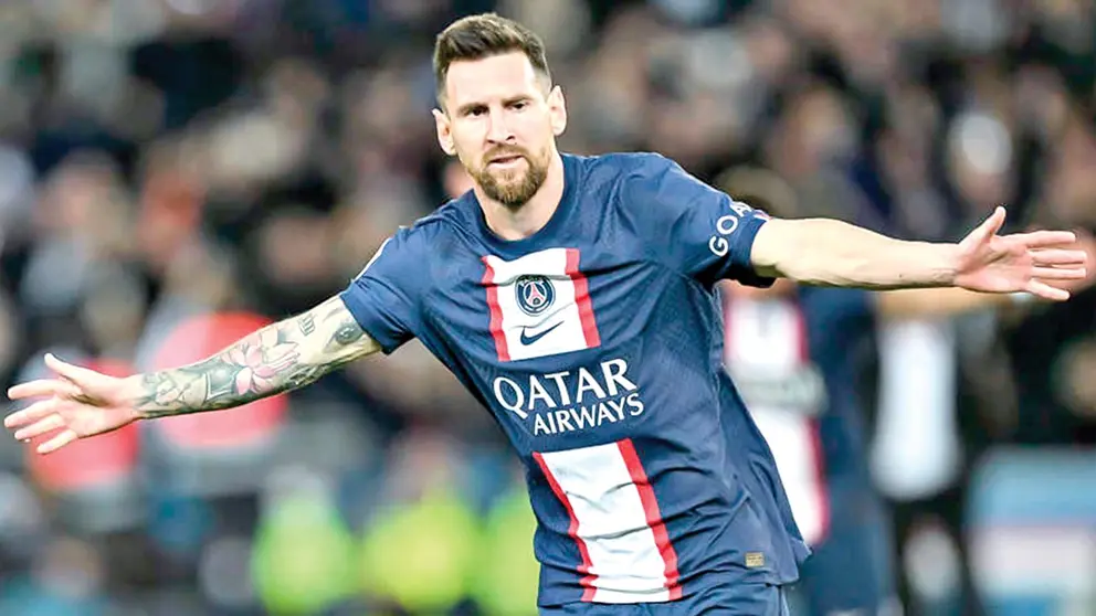 Lionel Messi festeja un tanto conseguido con el Par&iacute;s Saint Germain (PSG). MARCA.COM