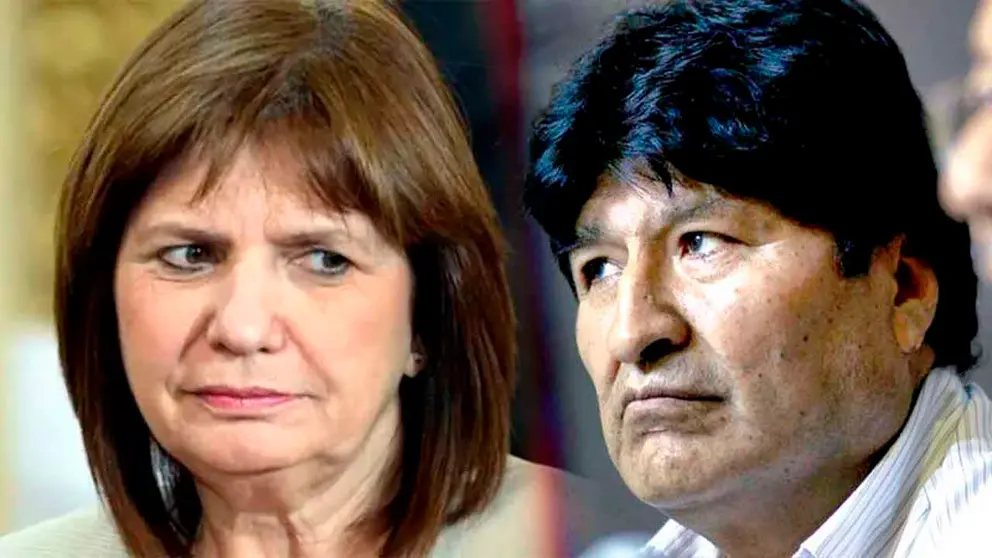 Patricia Bullrich exministra de Argentina (i) Eco Morales, expresidente de Bolivia. COMPOSICI&Oacute;N OPINI&Oacute;N