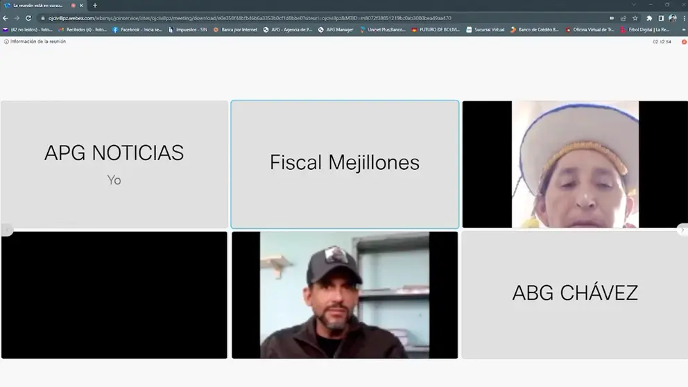 Luis Fernando Camacho, imputado en el caso "Golpe I", y Lidia Patty, parte acusadora. CAPTURA DE VIDEO