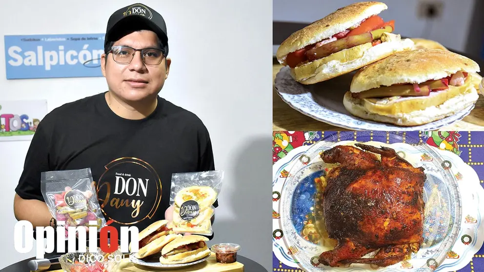 Daniel Vargas de la Barra cre&oacute; Don Dany, un emprendimiento enfocado en ofrecer diferentes presentaciones de pollo deshuesado, enrollado y relleno. DICO SOL&Iacute;S