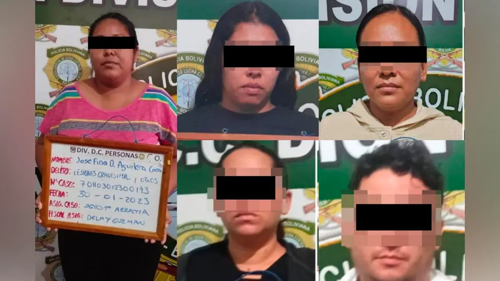 Los prehendidos por maltrato a un niño en guardería. URGENTE.BO