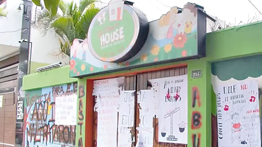 Frontis de la guarder&iacute;a cruce&ntilde;a donde se registraron casos de maltrato infantil. ABI