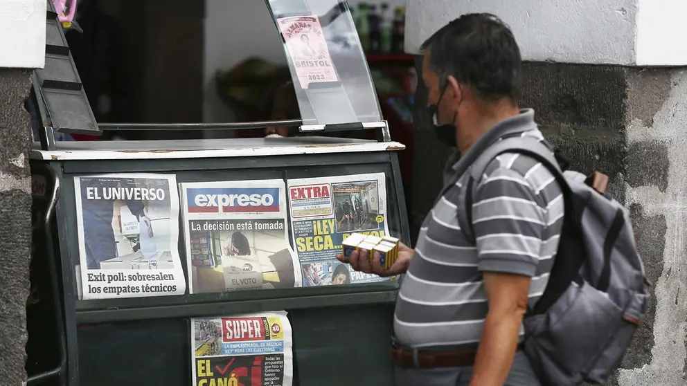 Sobre elecciones en Ecuador. EFE