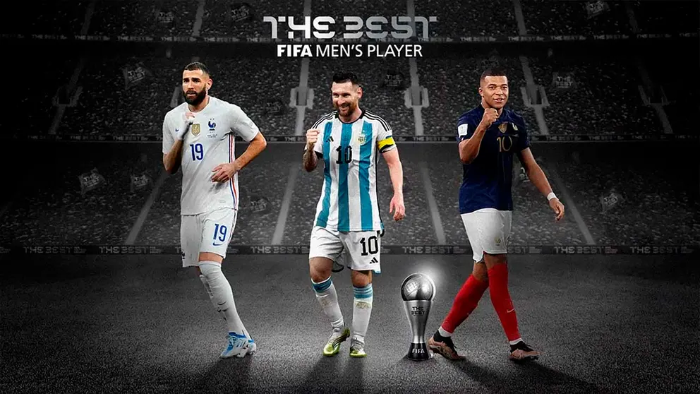 Los tres nominados al premio The Best a mejor jugador FIFA. FIFA