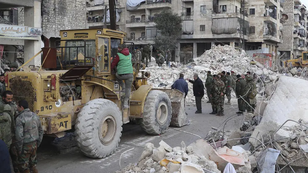 Sobre sismo en Siria. EFE