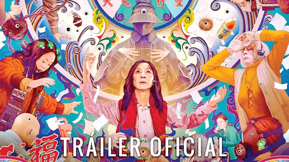 El p&oacute;ster oficial de la pel&iacute;cula "Todo en todas partes al mismo tiempo". AGENCIAS