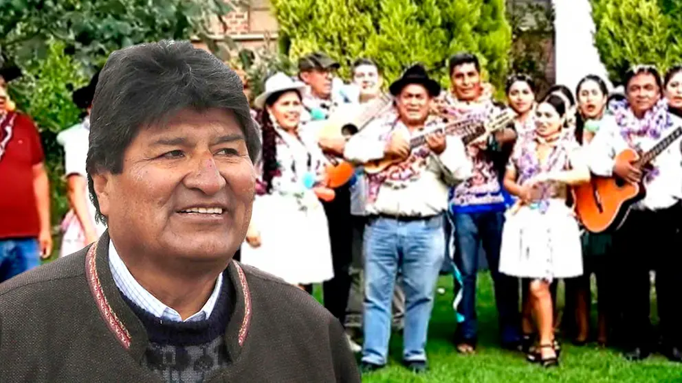 Allegados al ala radical del MAS, el l&iacute;der azul Evo Morales. Composici&oacute;n OPINI&Oacute;N