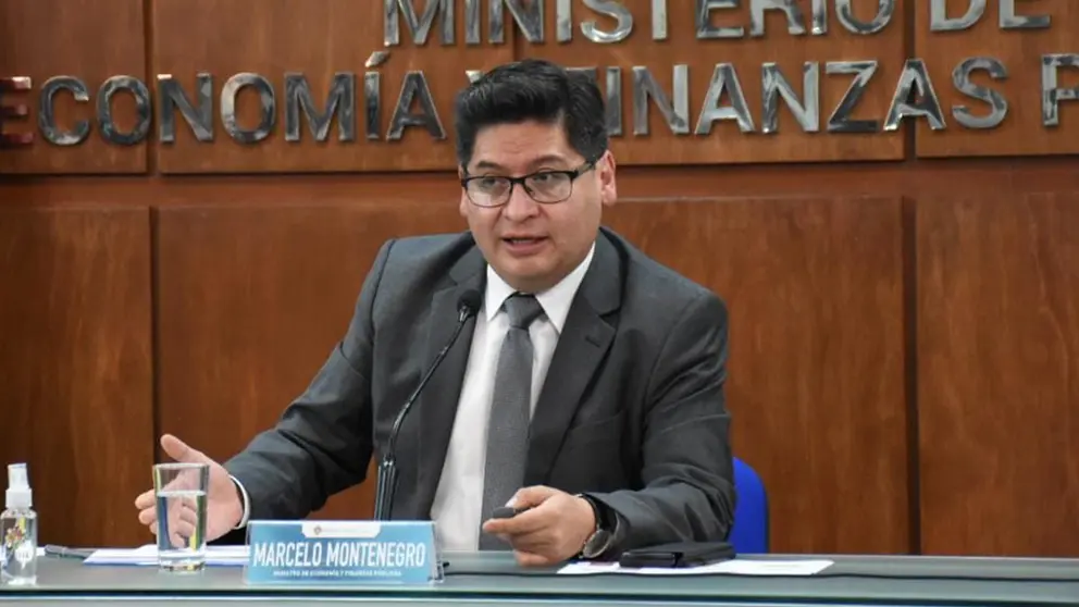 El ministro de Econom&iacute;a y Finanzas P&uacute;blicas, Marcelo Montenegro. ABI