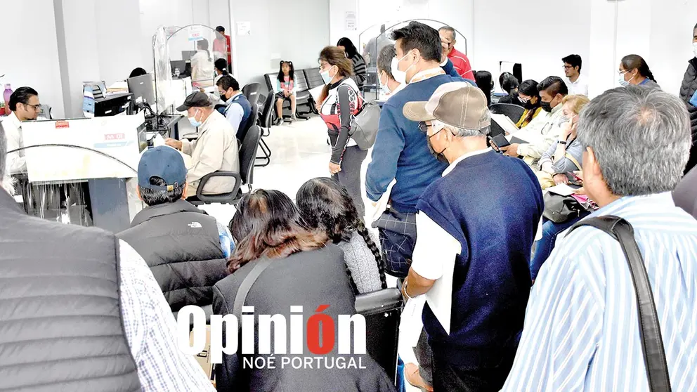 Oficinas de Recaudaciones de la Alcald&iacute;a, en la calle Tarapac&aacute;, este 27 de marzo./ NO&Eacute; PORTUGAL