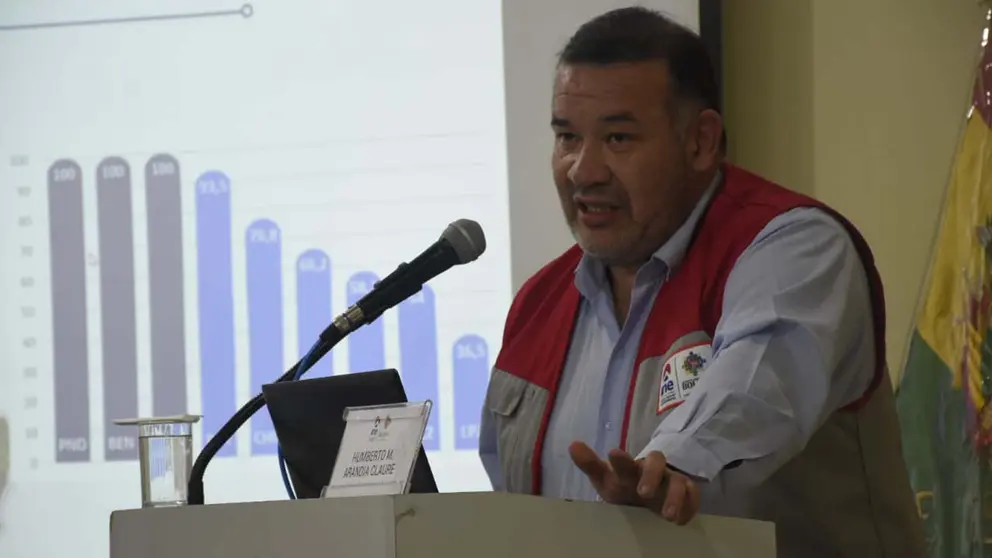 El director ejecutivo del Instituto Nacional de Estad&iacute;stica (INE), Humberto Arandia./ APG