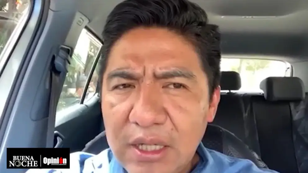 El analista Marcelo Aruquipa, sobre la situaci&oacute;n de Evo y Linera./ CAPTURA DE VIDEO