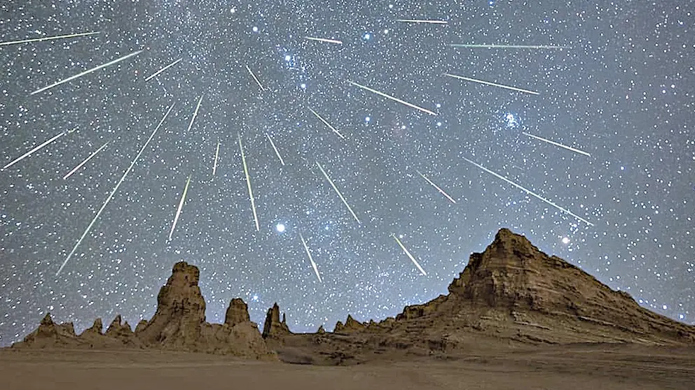 Una imagen referencial de una lluvia de estrellas 
L&iacute;ridas./ FORBES M&Eacute;XICO
