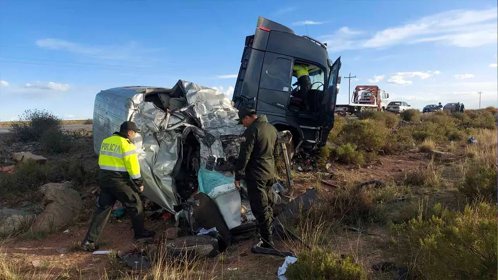 Imagen del accidente en Pisiga. APG