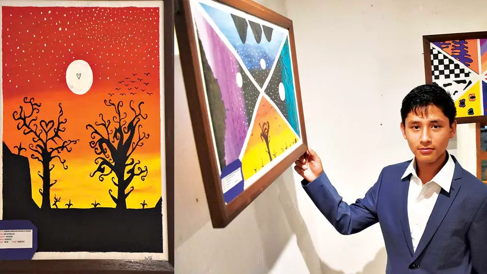 Casona de Mayorazgo acoge muestra art&iacute;stica creada por un adolescente./ NO&Eacute; PORTUGAL
