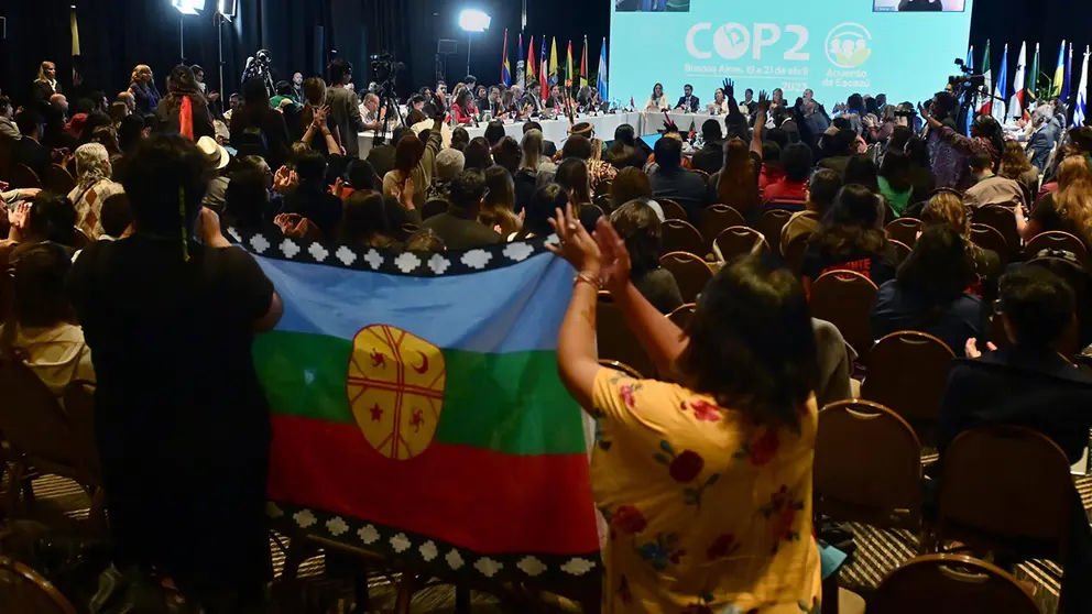 Vista general hoy de la segunda reuni&oacute;n de la Conferencia de las Partes del Acuerdo de Escaz&uacute;, en Buenos Aires (Argentina)./ EFE
