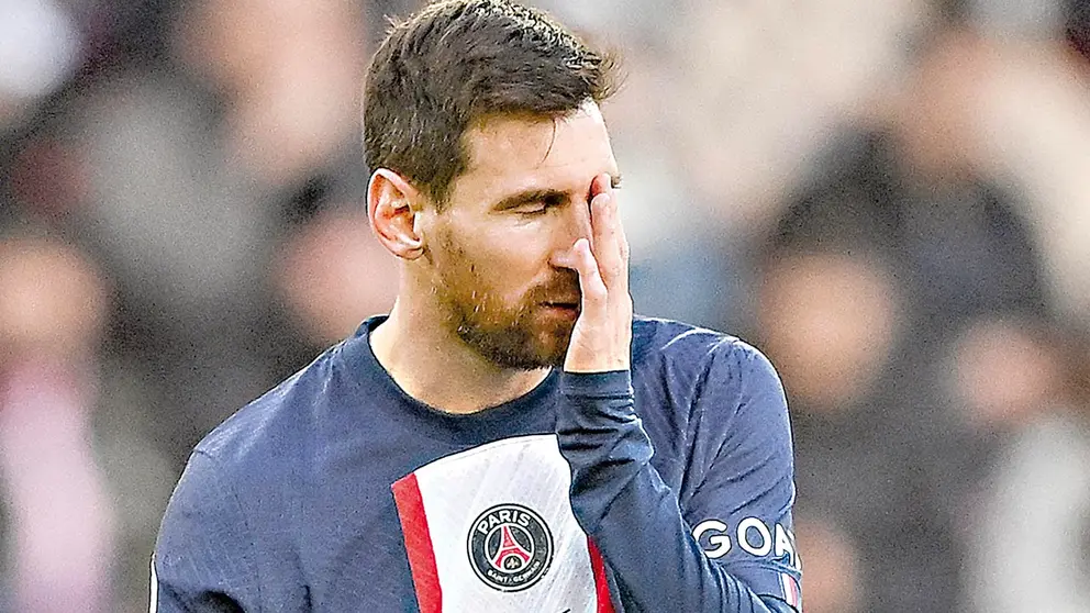 Lionel Messi, durante una presentaci&oacute;n del PSG./ EFE