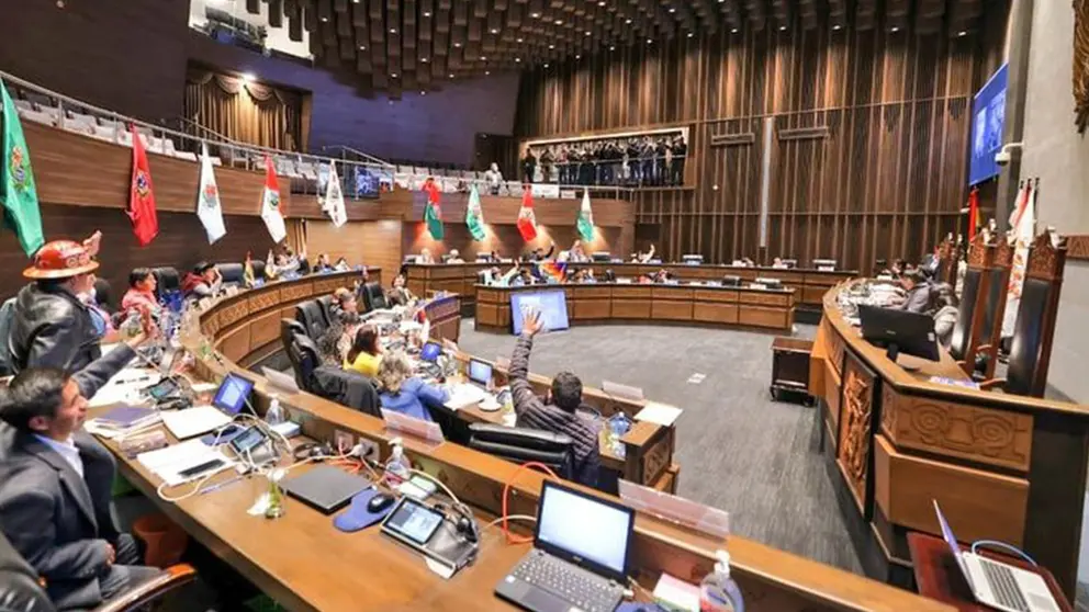 Sesi&oacute;n del pleno del Senado, este jueves./ SENADO